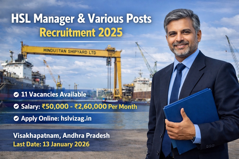 HSL Manager & Various Posts Recruitment