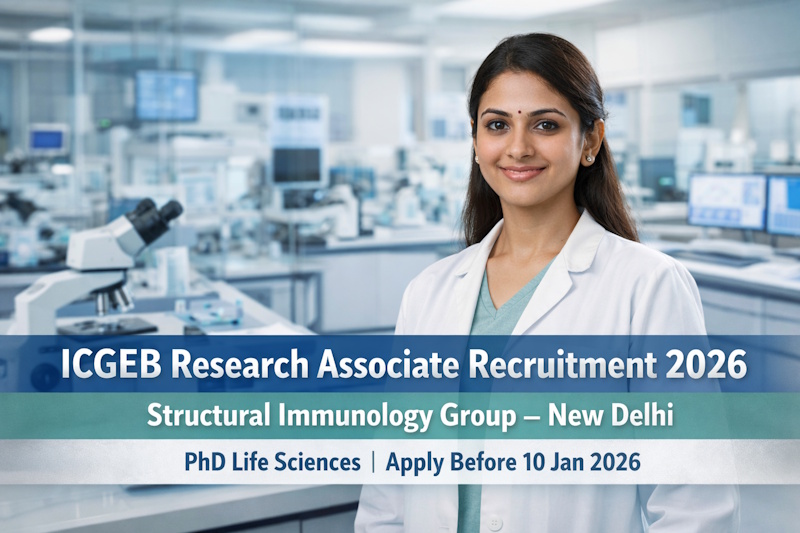 ICGEB Research Associate Recruitment 2026