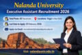Nalanda University Executive Assistant Recruitment 202