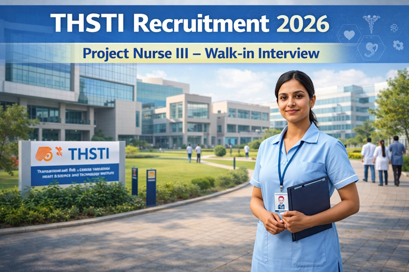 THSTI Recruitment 2026- Walk-in Interview